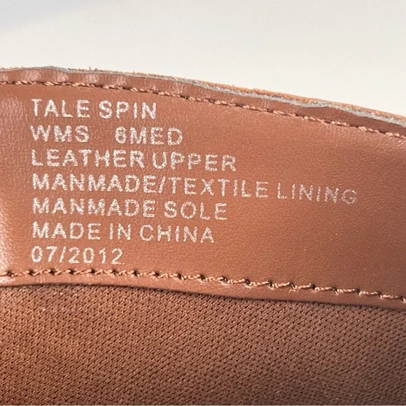 Kenneth Cole Booties Tale spin Ankle Boots Western Brown Leather Cowgirl Boho 6 - Picture 16 of 17